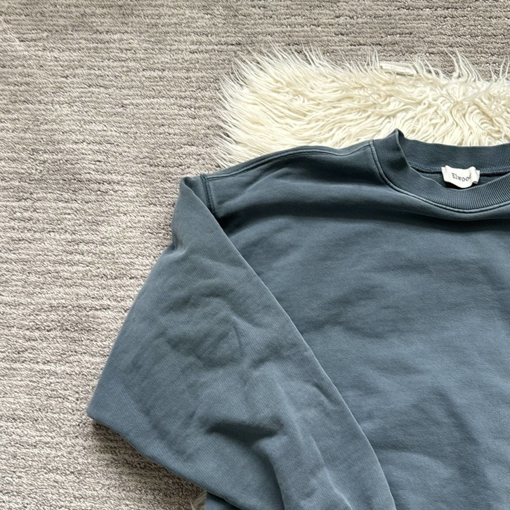 Elwoods Oversized Core Crewneck Vintage Navy - Picture 3 of 7